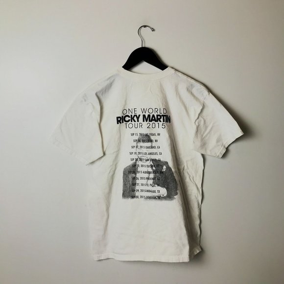 2015 One World Ricky Martin Tour T Shirt Artist Concert Graphic Tee M - Picture 12 of 15